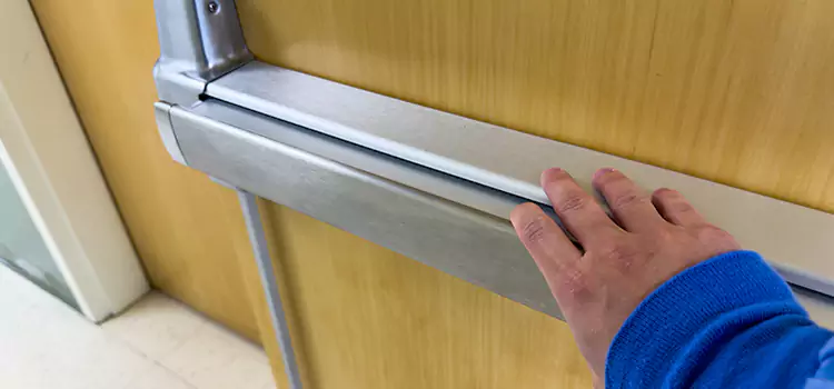 Installing a Push Bar on a Door Holyoke